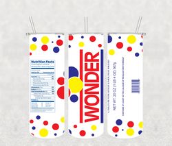 wonderbread tumbler wrap png, candy tumbler png, tumbler wrap, skinny tumbler 20oz design digital download