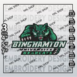 Binghamton Bearcats Embroidery Designs, NCAA Logo Embroidery Files, NCAA Binghamton, Machine Embroidery Pattern