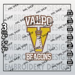 Valparaiso Beacons Embroidery Designs, NCAA Logo Embroidery Files, NCAA Beacons , Machine Embroidery Pattern
