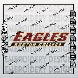 Boston College Eagles Embroidery Files, NCAA Logo Embroidery Designs, NCAA Eagles, Machine Embroidery Designs