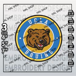 NCAA UCLA Bruins Embroidery Designs, NCAA Logo Embroidery Files, UCLA Bruins Machine Embroidery Design