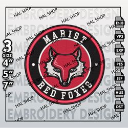 NCAA Marist Red Foxes Embroidery Designs, NCAA Logo Embroidery Files,  Marist Red Foxes Machine Embroidery Design