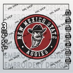 NCAA New Mexico State Aggies Embroidery Designs, NCAA Logo Embroidery Files, Mexico State Aggies Embroidery Design