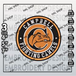 NCAA Fighting Camels Embroidery Designs, NCAA Logo Embroidery Files, Fighting Camels Machine Embroidery Design