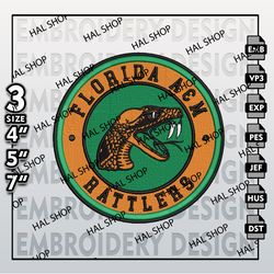 NCAA Florida A&M Rattlers Embroidery Designs, NCAA Logo Embroidery Files,Florida A&M Rattlers Machine Embroidery Designs