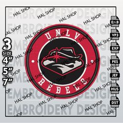 NCAA UNLV Rebels Embroidery Designs, NCAA UNLV Rebels Logo Embroidery Files, Machine Embroidery Designs