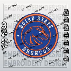NCAA Boise State Broncos Embroidery Designs, NCAA Boise State Broncos Logo Embroidery Files, Machine Embroidery Designs