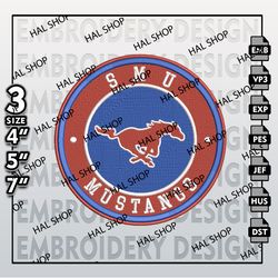 NCAA MU Mustangs Embroidery Designs, NCAA MU Mustangs Logo Embroidery Files, Machine Embroidery Designs