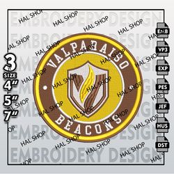 NCAA Valparaiso Beacons Embroidery Designs, NCAA Valparaiso Beacons Logo Embroidery Files, Machine Embroidery Designs