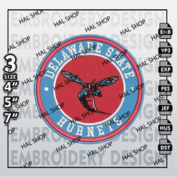 NCAA Delaware State Hornets Embroidery Designs, NCAA Delaware State Logo Embroidery Files, Machine Embroidery Designs