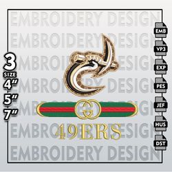 NCAA Charlotte 49ers Embroidery Files, NCAA Gucci Charlotte 49ers Embroidery Design, NCAA Machine Embroider