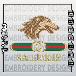 NCAA Southern Illinois Salukis Embroidery Files, NCAA Gucci Southern Illinois Embroidery Design, NCAA Machine Embroider