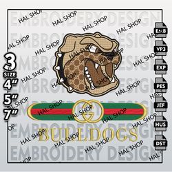 NCAA Gucci UNC Asheville Bulldogs Embroidery Files, NCAA Bulldogs Embroidery Design, NCAA Machine Embroider