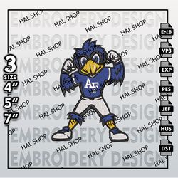 NCAA Air Force Falcons Embroidery Designs, NCAA Logo Embroidery Files, Air Force Falcons Machine Embroidery Designs