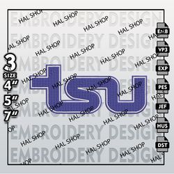 Tennessee State Tigers Embroidery Designs, NCAA Logo Embroidery Files, NCAA TSU, Machine Embroidery Patter.n