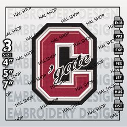 Colgate Raiders Embroidery Designs, NCAA Logo Embroidery Files, NCAA Colgate, Machine Embroidery Pattern.