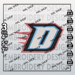 NCAA Logo Embroidery Files, DePaul Blue Demons Embroidery Designs, NCAA DePaul Machine Embroidery Pattern.