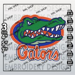 Florida Gators Embroidery Files, NCAA Logo Embroidery Designs, NCAA Gators, Machine Embroidery Designs.
