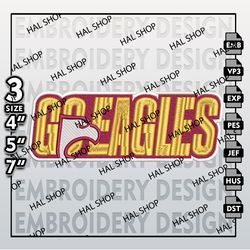 Winthrop Eagles Embroidery Designs, NCAA Logo Embroidery Files, NCAA Winthrop Machine Embroidery Pattern.