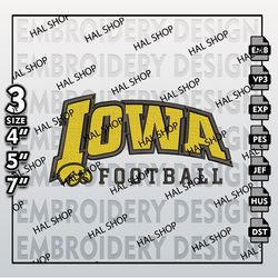 Iowa Hawkeyes Embroidery Files, NCAA Logo Embroidery Designs, NCAA Iowa Hawkeyes Machine Embroidery Designs.
