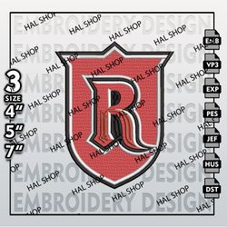 NCAA Logo Embroidery Designs, Rutgers Scarlet Knights Embroidery Files, NCAA Knights Logo Machine Embroidery Designs.
