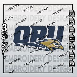 Oral Roberts Golden Eagles Embroidery Designs, NCAA Logo Embroidery Files,NCAA Golden EaglesMachine Embroidery Pattern.