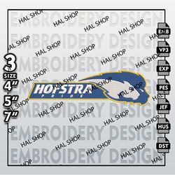 Hofstra Pride Embroidery Designs, NCAA Logo Embroidery Files, NCAA Hofstra, Machine Embroidery Pattern.