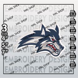 Stony Brook Seawolves Embroidery Designs, NCAA Logo Embroidery Files, Machine Embroidery Pattern, Football embroidery