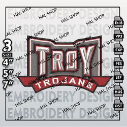 Troy Trojans Embroidery Designs, NCAA Machine Embroidery Files, NCAA Troy Trojans Embroidery Files.