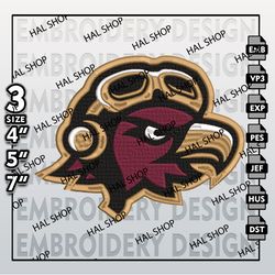 UL Monroe Warhawks Embroidery Designs, NCAA Machine Embroidery Files, NCAA Warhawks Embroidery Files