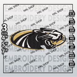 Milwaukee Panthers Embroidery Designs, NCAA Panthers Machine Embroidery Files, NCAA Embroidery Files.