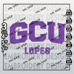 Grand Canyon Lopes Embroidery Designs, NCAA Canyon Lopes Machine Embroidery Files, NCAA Embroidery Files.
