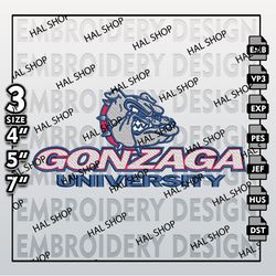 Gonzaga Bulldogs Embroidery Designs, NCAA Machine Embroidery Files, NCAA Gonzaga Bulldogs Mavericks Embroidery Files