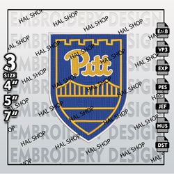 NCAA Pittsburgh Panthers Embroidery File, 3 Sizes, 6 Formats, NCAA Machine Embroidery Design, NCAA Logo, NCAA Panthers.