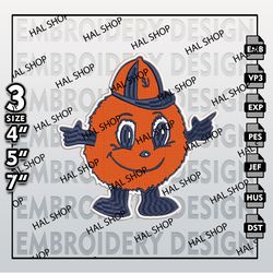 NCAA Syracuse Orange Embroidery File, 3 Sizes, 6 Formats, NCAA Machine Embroidery Design, NCAA Logo Syracuse.
