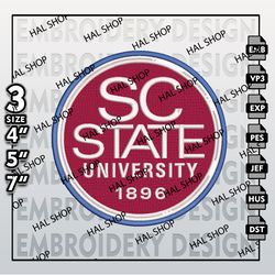 North South Carolina State Bulldogs Embroidery File, 3 Sizes, 6 Formats, NCAA Machine Embroidery Design, NCAA Bulldogs