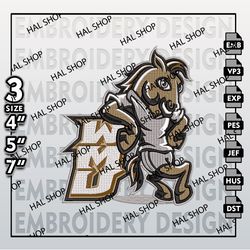 NCAA Western Michigan Broncos Machine Embroidery Design, NCAA Broncos Logo, Embroidery File, 3 size, Instand Download