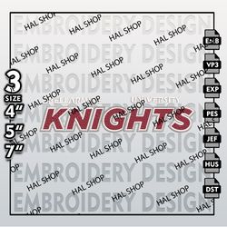 NCAA Bellarmine Knights Embroidery File, 3 Sizes, 6 Formats, NCAA Machine Embroidery Design, NCAA Bellarmine Logo