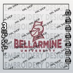 NCAA Bellarmine Knights Embroidery File, 3 Sizes, 6 Formats, NCAA Machine Embroidery Design, NCAA Bellarmine Logo.