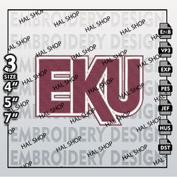 NCAA Eastern Kentucky Colonels Embroidery File, 3 Sizes, 6 Formats, NCAA Machine Embroidery Design, NCAA Colonels Teams
