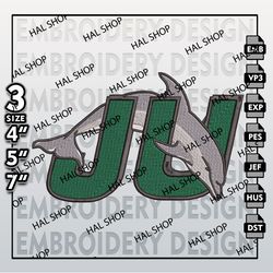 NCAA Jacksonville Dolphins Embroidery File, 3 Sizes, 6 Formats, NCAA Machine Embroidery Design, NCAA Dolphins Teams