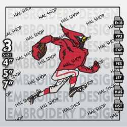 NCAA Illinois State Redbirds Embroidery File, 3 Sizes, 6 Formats, NCAA Redbirds Machine Embroidery Design, NCAA Logo.