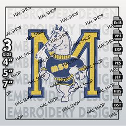 NCAA Murray State Racers Embroidery File, NCAA Logo, NCAA Teams, NCAA Machine Embroidery Design, 3 Sizes, 6 Formats