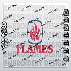 NCAA UIC Flames Embroidery File, 3 Sizes, 6 Formats, NCAA Machine Embroidery Design, NCAA Logo, NCAA Teams.