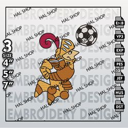 NCAA Valparaiso Beacons Logo Embroidery Design, Machine Embroidery Files in 3 Sizes for Sport Lovers, NCAA Logo Beacons.