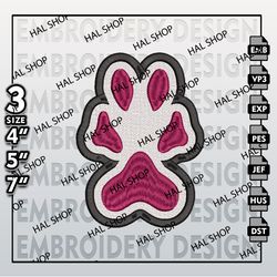 NCAA Southern Illinois Salukis Logo Embroidery Design, Machine Embroidery Files in 3 Sizes for Sport Lovers, NCAA Logo 4