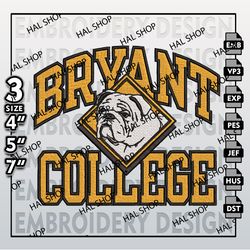 NCAA Bryant Bulldogs Logo Embroidery Design, Machine Embroidery Files in 3 Sizes for Sport Lovers, NCAA Logo 1