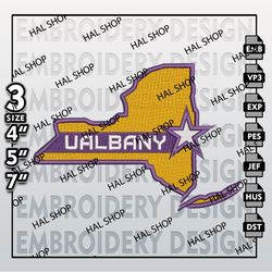 NCAA UAlbany Great Danes Logo Embroidery Design, Machine Embroidery Files in 3 Sizes for Sport Lovers, NCAA Logo 4