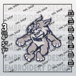 NCAA New Hampshire Wildcats Logo Embroidery Design, Machine Embroidery Files in 3 Sizes for Sport Lovers, NCAA Logo 6