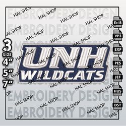 NCAA New Hampshire Wildcats Logo Embroidery Design, Machine Embroidery Files in 3 Sizes for Sport Lovers, NCAA Logo 5